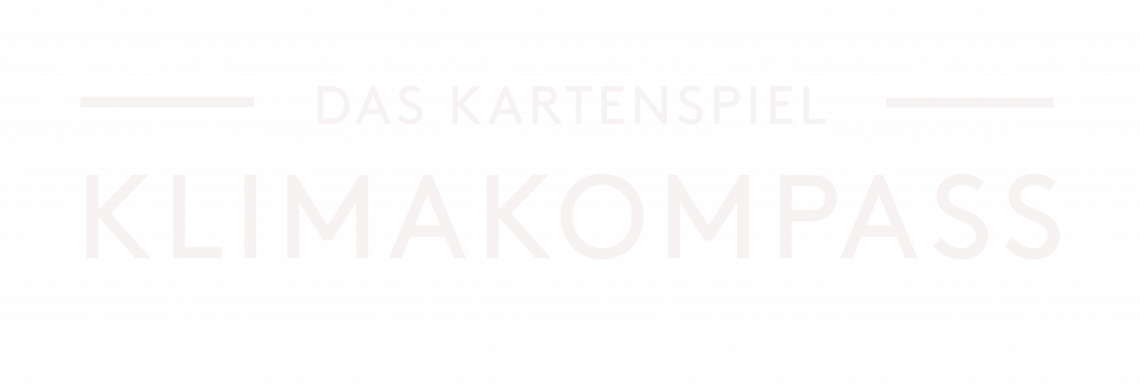 Klimakompass Logo – Ein Kartenspiel über Klima, Konsum und nachhaltige Entwicklung